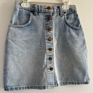 Vintage jean mini skirt size small